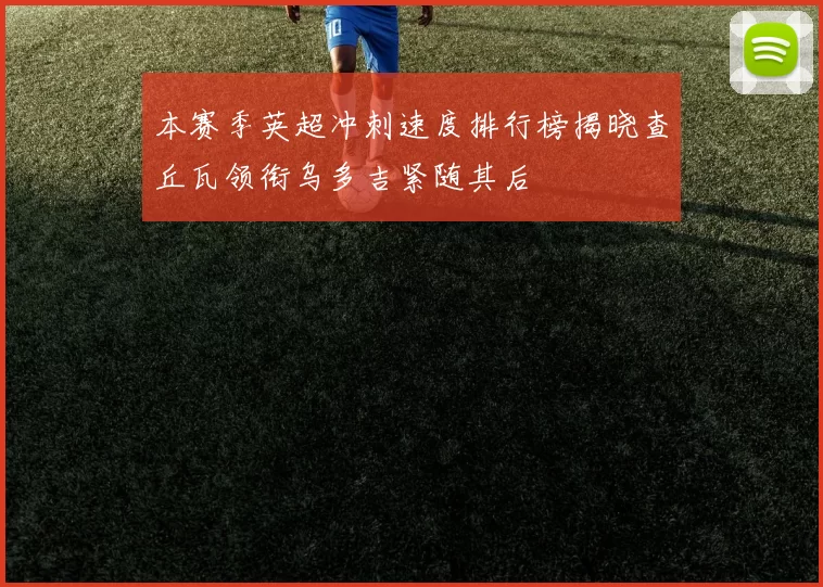本赛季英超冲刺速度排行榜揭晓查丘瓦领衔乌多吉紧随其后